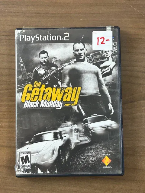 The Getaway Black Monday PS2 2005 Black Label Disc Case Manual NTSC-U/C