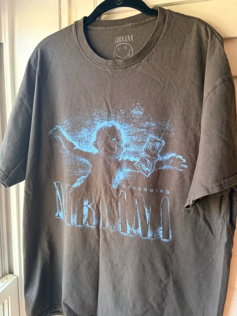 Nirvana Modern Nevermind Graphic T-Shirt Grunge Retro Rock Streetwear