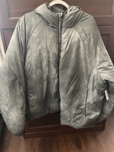 Old Navy Active Oversized Puffer Jacket Size XXL Water-Resistant Grey
