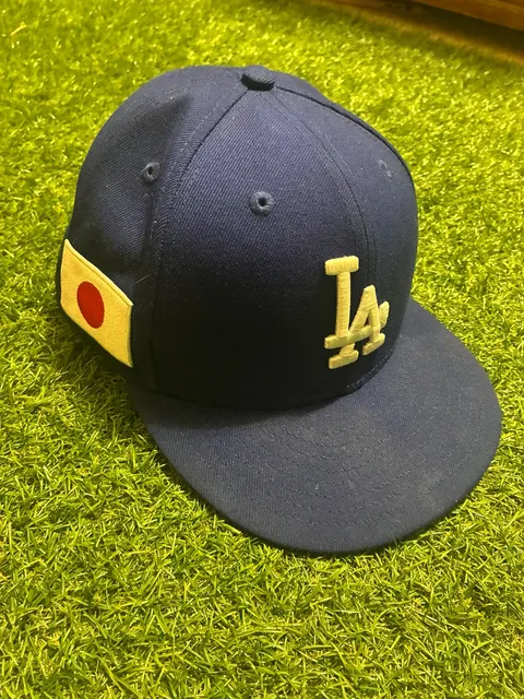 New Era Los Angeles Dodgers Hat Navy Japan Flag Patch