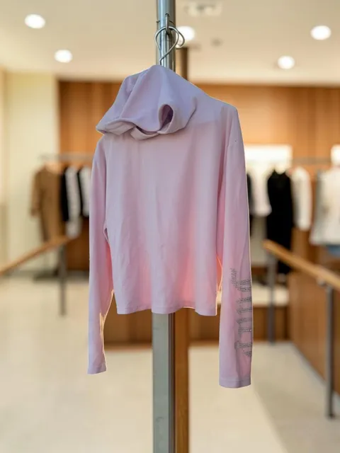 Juicy Couture Hoodie Size M Pink Rhinestone Logo Pullover