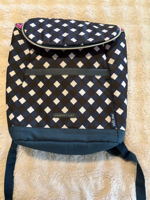 Dabney Lee Arctic Zone Cooler Backpack Gingham Navy