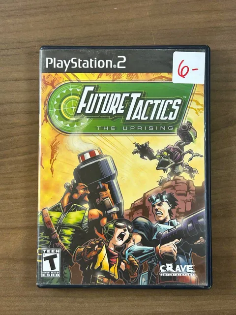 Future Tactics The Uprising PS2 2004 Black Label Disc Case Manual NTSC-U/C