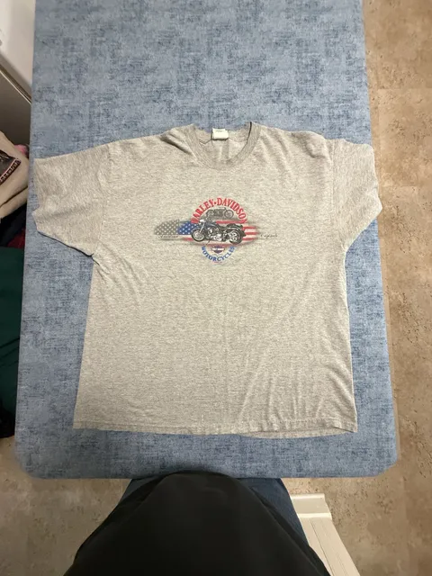 Harley-Davidson T-Shirt Size 2XL Gray 2003 Gengras Hartford CT