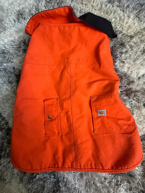 Carhartt Firm Duck Insulated Dog Chore Coat Size X-Large Orange