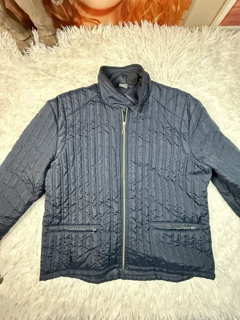 Oakley Software Quilted Jacket Size XL Navy Full Zip Insulated