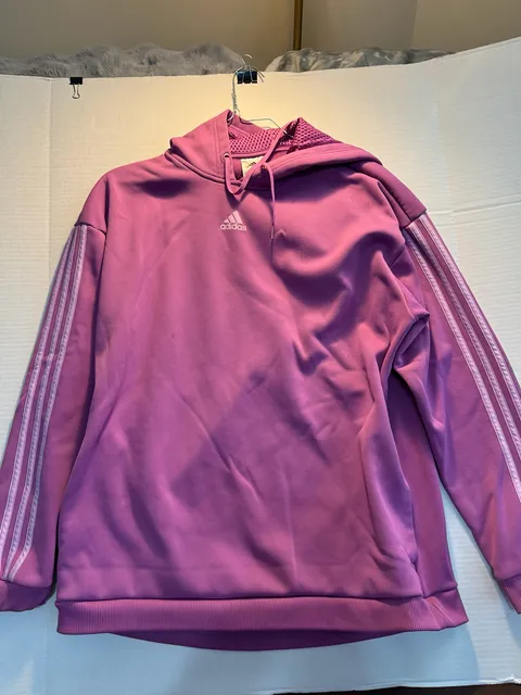 Adidas Gear Up Hoodie Size XL Purple Pullover Sweatshirt