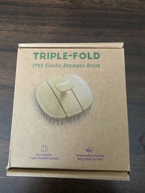 New Sealed Farenheit Triple-Fold TPEE Elastic Shampoo Brush