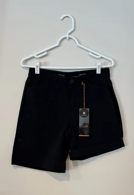 Orvis Jackson Quick-Dry Convertible Short Size 6 Black