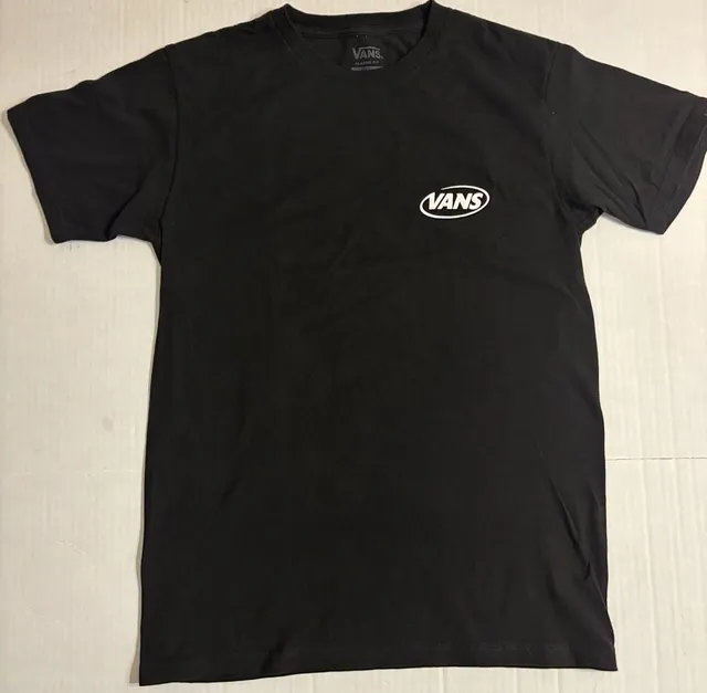 Vans Hi Def Commercial T-Shirt Size Small Black Graphic Tee