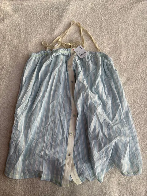 Free People Intimately Halter Dress Size M Striped Blue White