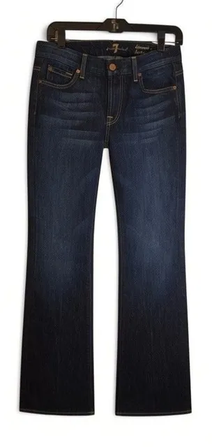 7 For All Mankind Kimmie Bootcut Jeans Dark Wash Sz 28