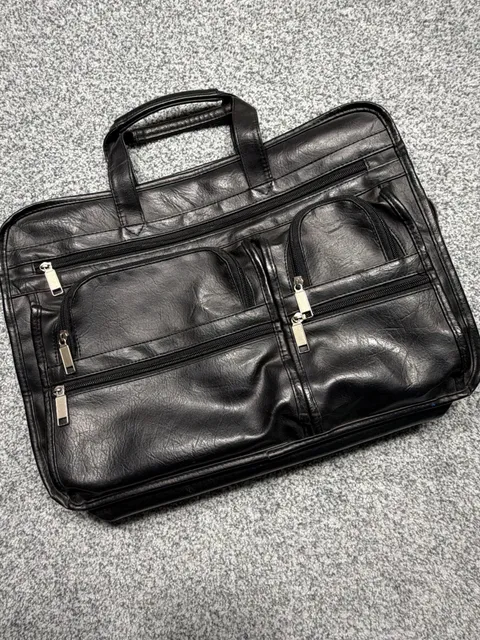Black Laptop Briefcase Bag Computer Case Organizer