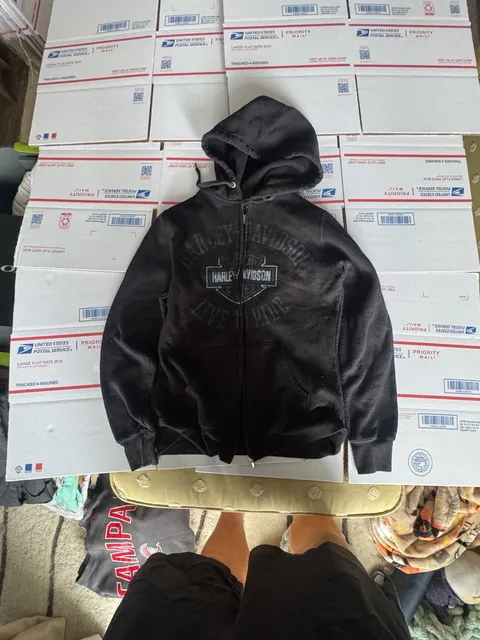 Harley Davidson Gainesville Florida Zip Up Hoodie Size S