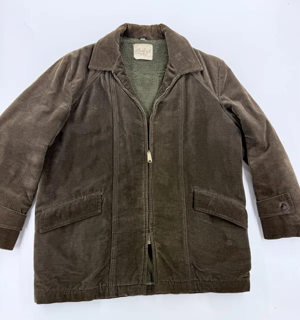 1950s Pennleigh W.T. Grant Corduroy Jacket Mens L Pile Lined Workwear