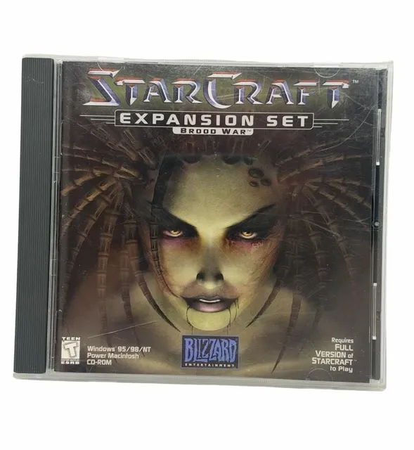 Blizzard StarCraft Expansion Set Brood War PC Mac CD-ROM Case