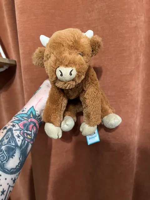 Jellycat Small Callie Cow Plush 8 Inches Brown Retired
