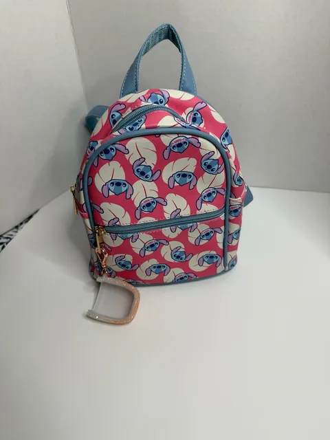 Disney Lilo & Stitch Mini Backpack Bag Card Holder & Key Chain ...