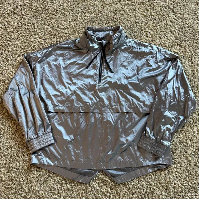Oakley Silver Windbreaker Jacket US/EU L JPN XL