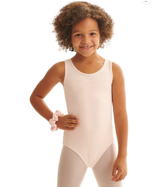 Justice Dance Leotard Size XL 16/18 Pink Keyhole Back