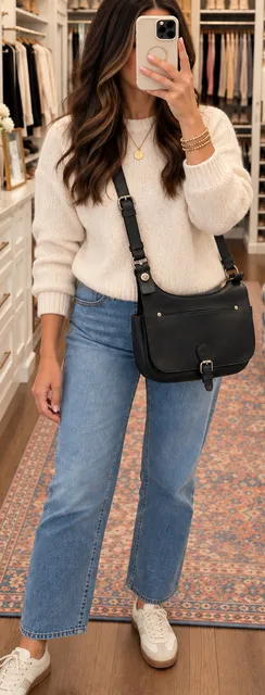 Patricia Nash London Smooth Black Leather Bag Messenger Crossbody