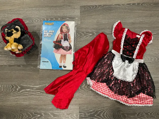 Spirit Lil Red Riding Hood Costume Size 3T-4T Toddler