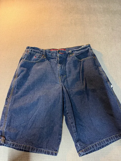 Tommy Jeans Denim Shorts Baggy Carpenter Blue