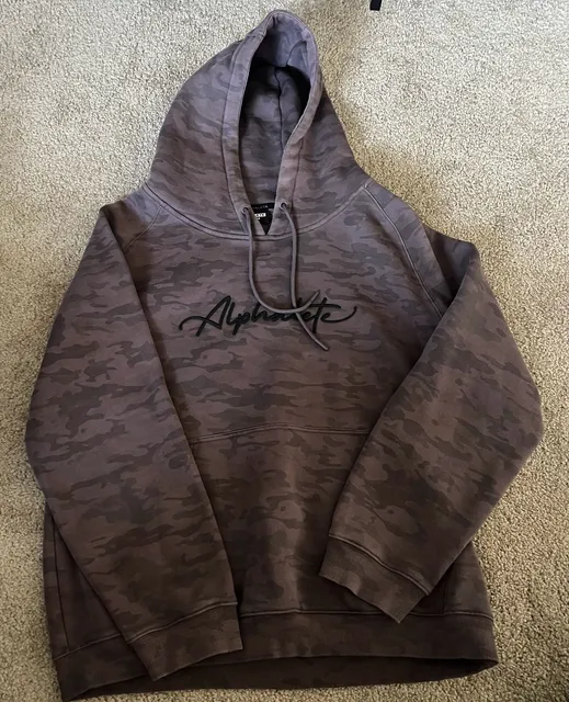 Alphalete Hoodie XX-Large  Camo Script Logo Sweatshirt