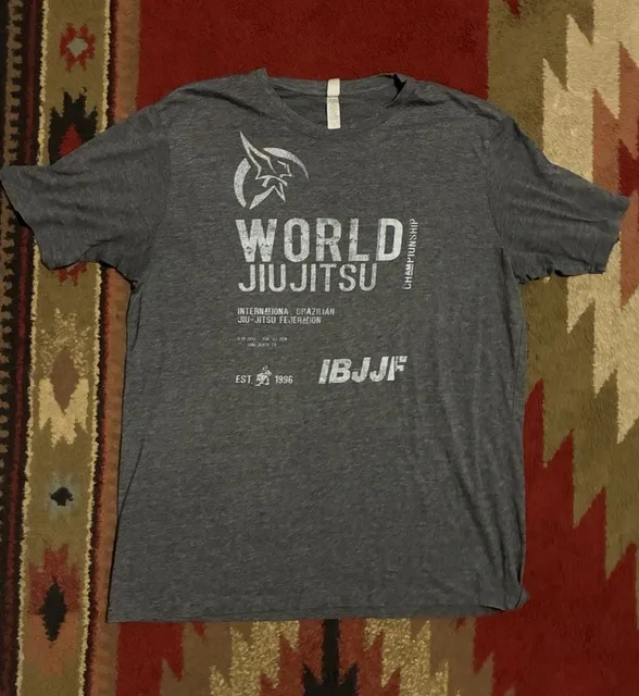 IBJJF World Jiu Jitsu Championship T-Shirt Size XL Gray