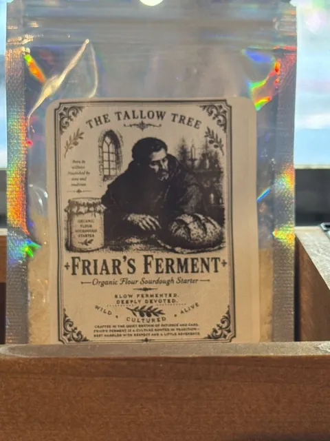 The Tallow Tree Friar's Ferment Organic Flour Sourdough Starter