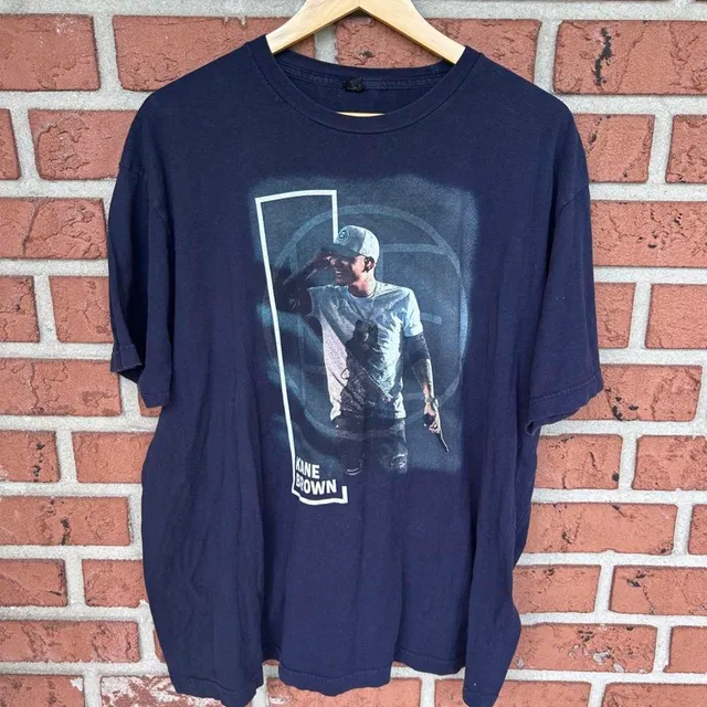 Kane Brown Tour Concert T-Shirt Size XL Navy Blue Graphic Tee