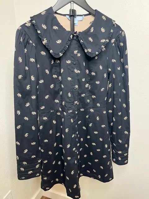 Hill House Home The Hazel Mini-Peter Pan Collar  Cottagecore Coquette Dress