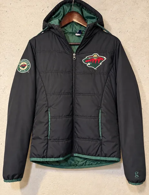Gear For Sports Minnesota Wild Puffer Jacket Size S Black