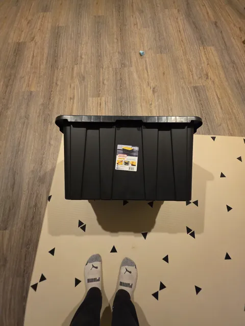 Sterilite Industrial Tote 27 Gal 27 Gallon Black Storage Bin