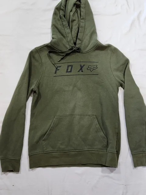 Fox Racing Hoodie Olive Green Pullover Sweatshirt