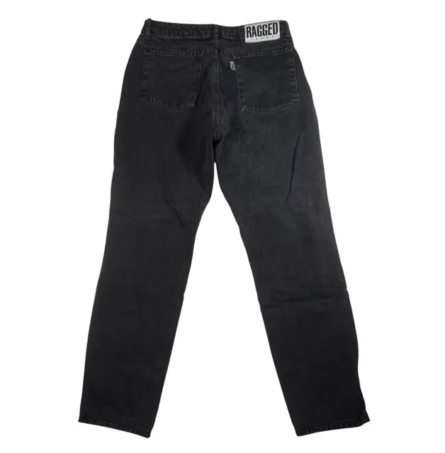 Ragged Jeans Size 32 Black Denim Straight Leg Pants