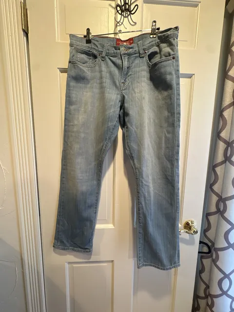 Lucky Brand Sienna Tomboy Crop Size 10/30 Light Wash Denim Jeans