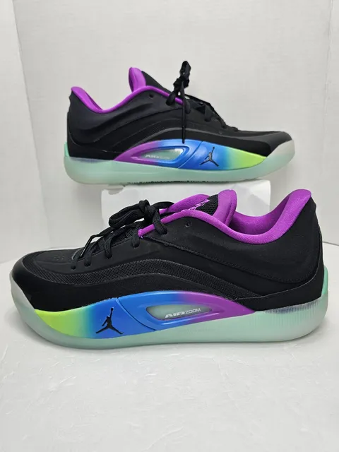 Jordan Zion 4 Noah Men's US 12 Black Multicolor Basketball Shoes FB1802-401