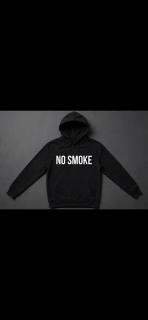 No Smoke Hoodie Black