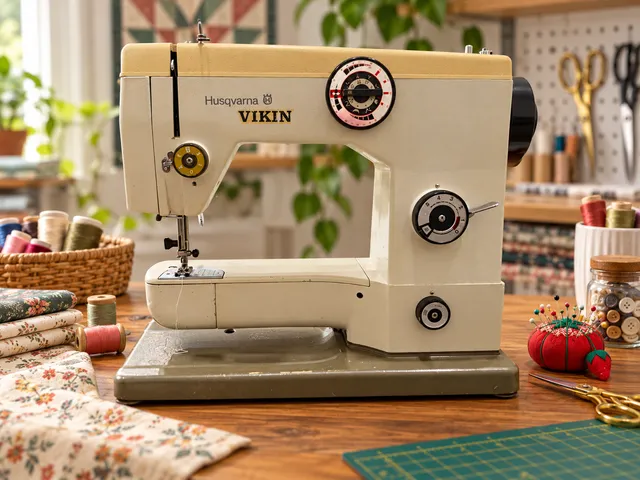 VINTAGE Husqvarna Viking 284 Sewing Machine UNTESTED GERMAN MADE Machine Only