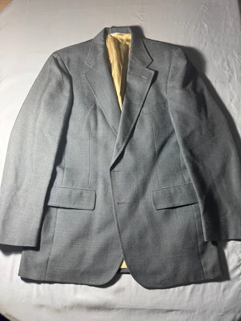 Chaps by Ralph Lauren Blazer Sport Coat Gray Wool USA Made