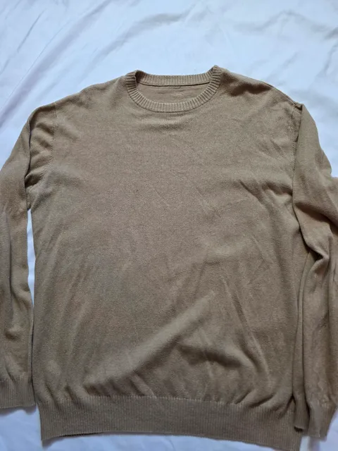 Vuori Sweater Camel Crewneck Knit Pullover
