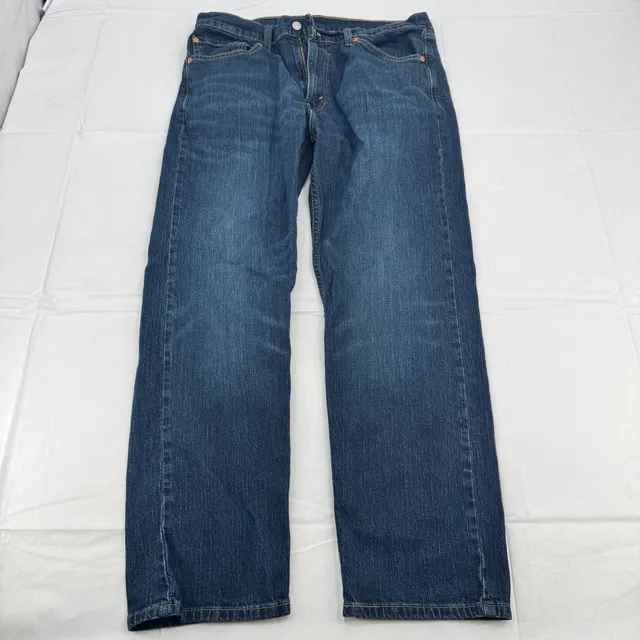 Levi's 505 Jeans Size W36 L30 Dark Wash Denim Regular Straight Fit