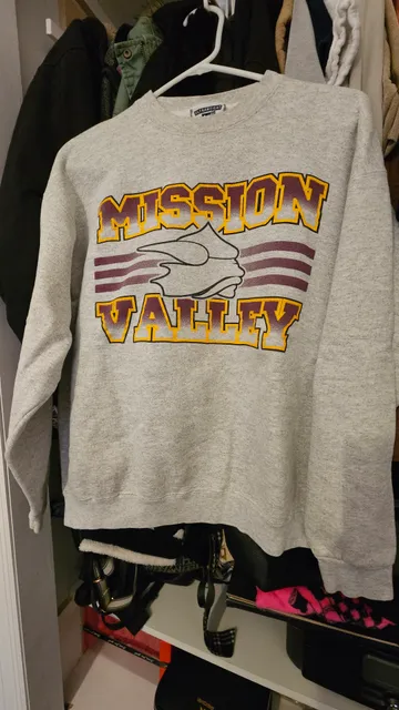 Vintage Lee Mission Valley Sweatshirt Size M Grey USA Made