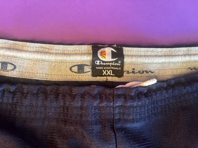 Champion Athletic Shorts Size XXL Black Mesh Basketball