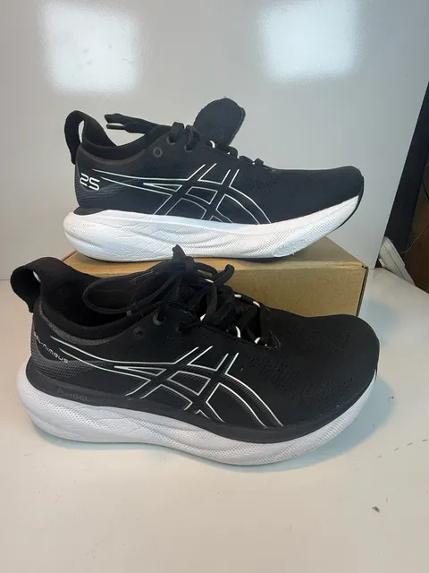 Asics Gel-Nimbus 25 Black White Running Shoes