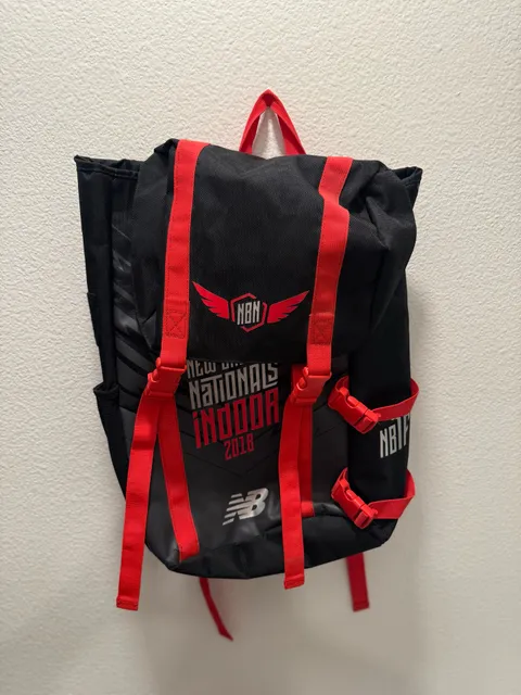 New Balance 2018 Nationals Indoor Backpack Black Red