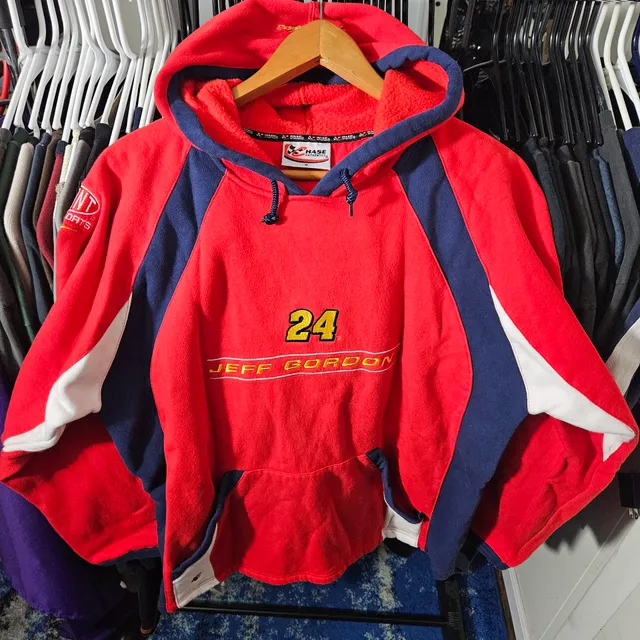 Chase Authentics Jeff Gordon 24 nascar Hoodie Size M Red