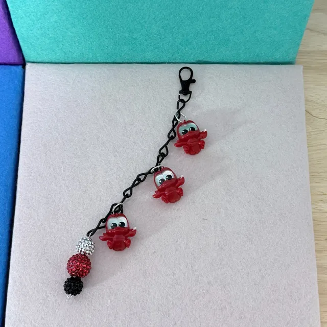 Sebastian Little Mermaid Handmade Bag Charm