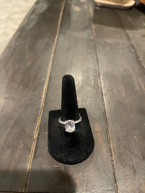 Unbranded Oval Solitaire Ring Silver S925